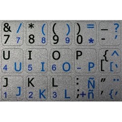 Spanish-English Notebook keyboard sticker