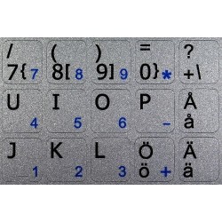 Swedish Finnish Notebook keyboard sticker