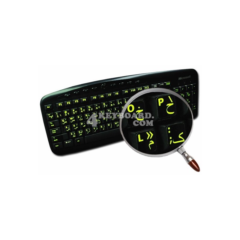 English US Glowing Keyboard Stickers - CNR - Foto 4