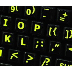 English US Keyboard Fluorescent Sticker Large Black Letter Computer Laptop JF 