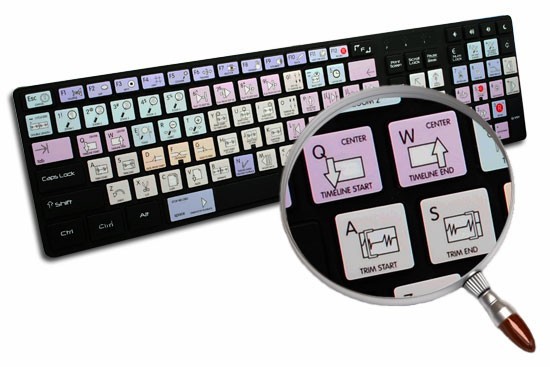 Autocollants Raccourcis Clavier Avid Pro Tools - Couleurs Pastel - 11,5x13 Mm - Vinyle Mat - Fabriqué En USA - 3