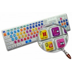 Avid News Cutter keyboard sticker