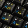Russian- Farsi (Persian)-English non transparent keyboard stickers
