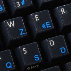 French AZERTY transparent...