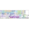 SAMPLITUDE Galaxy series keyboard sticker