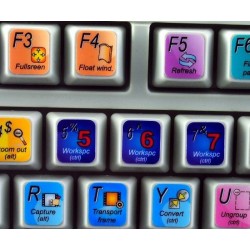 Vcube keyboard sticker