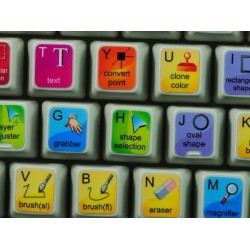 Corel Painter keyboard sticker