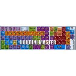 Houdini Master keyboard sticker