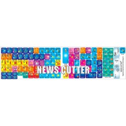 Avid News Cutter keyboard sticker