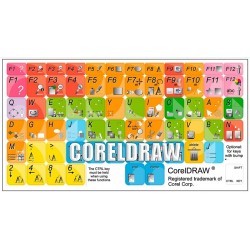 CorelDRAW keyboard sticker