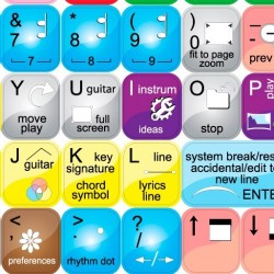 SIBELIUS keyboard sticker