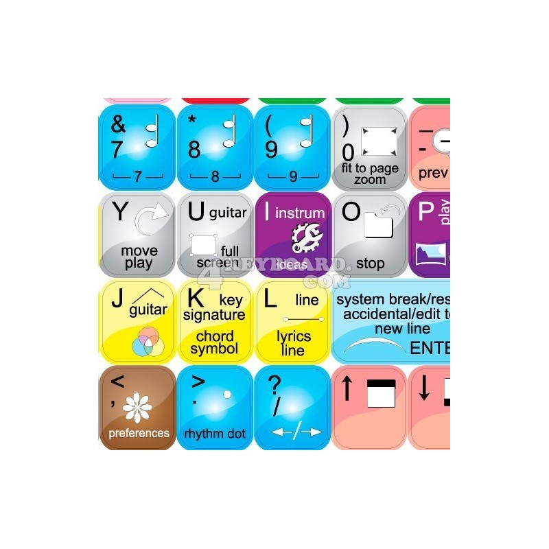 SIBELIUS keyboard sticker