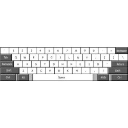 Colemak transparent keyboard  stickers