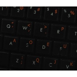 Dvorak transparent keyboard  stickers 14x14