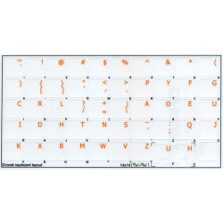Dvorak transparent keyboard  stickers 14x14