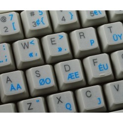 Programmer Dvorak transparent keyboard  stickers