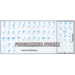 Programmer Dvorak transparent keyboard  stickers