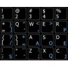 Dvorak English non-transparent keyboard  stickers 14x14