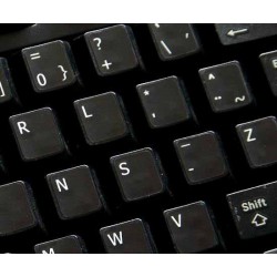 Norwegian Dvorak non transparent keyboard  stickers