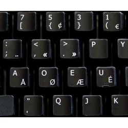 Programmer Dvorak non-transparent keyboard stickers