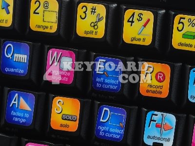 Due to the Steinberg Cubase keyboard stickers are ideal all Cubase 