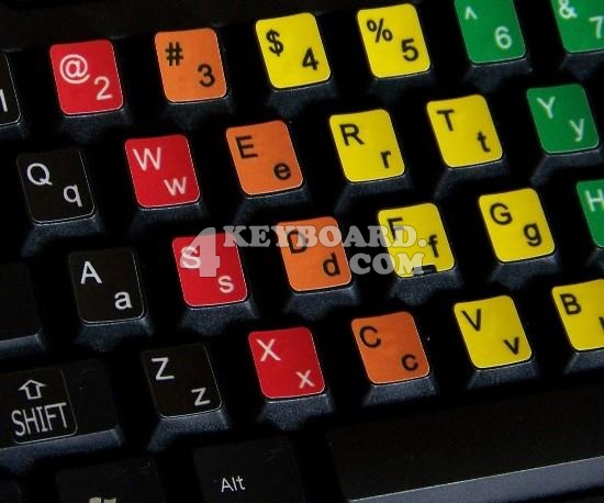 Learning English US Colored Keyboard Stickers